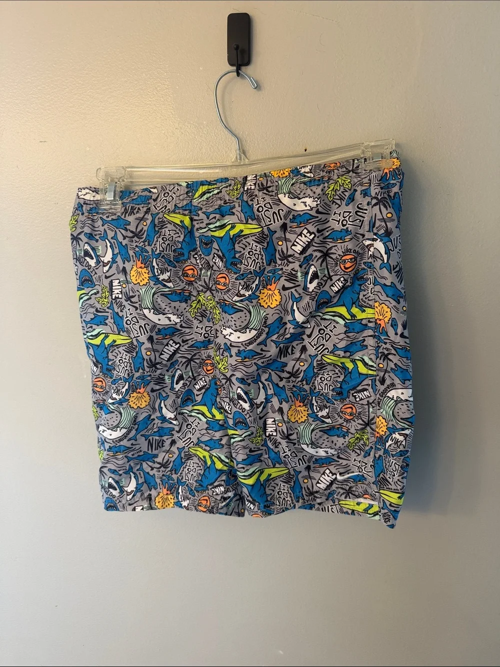 Nike Blue Multi Graphic Swim Shorts